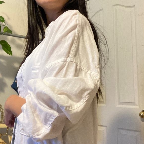 SOLD (xchange )100% LINEN JACKET - Picture 7 of 16